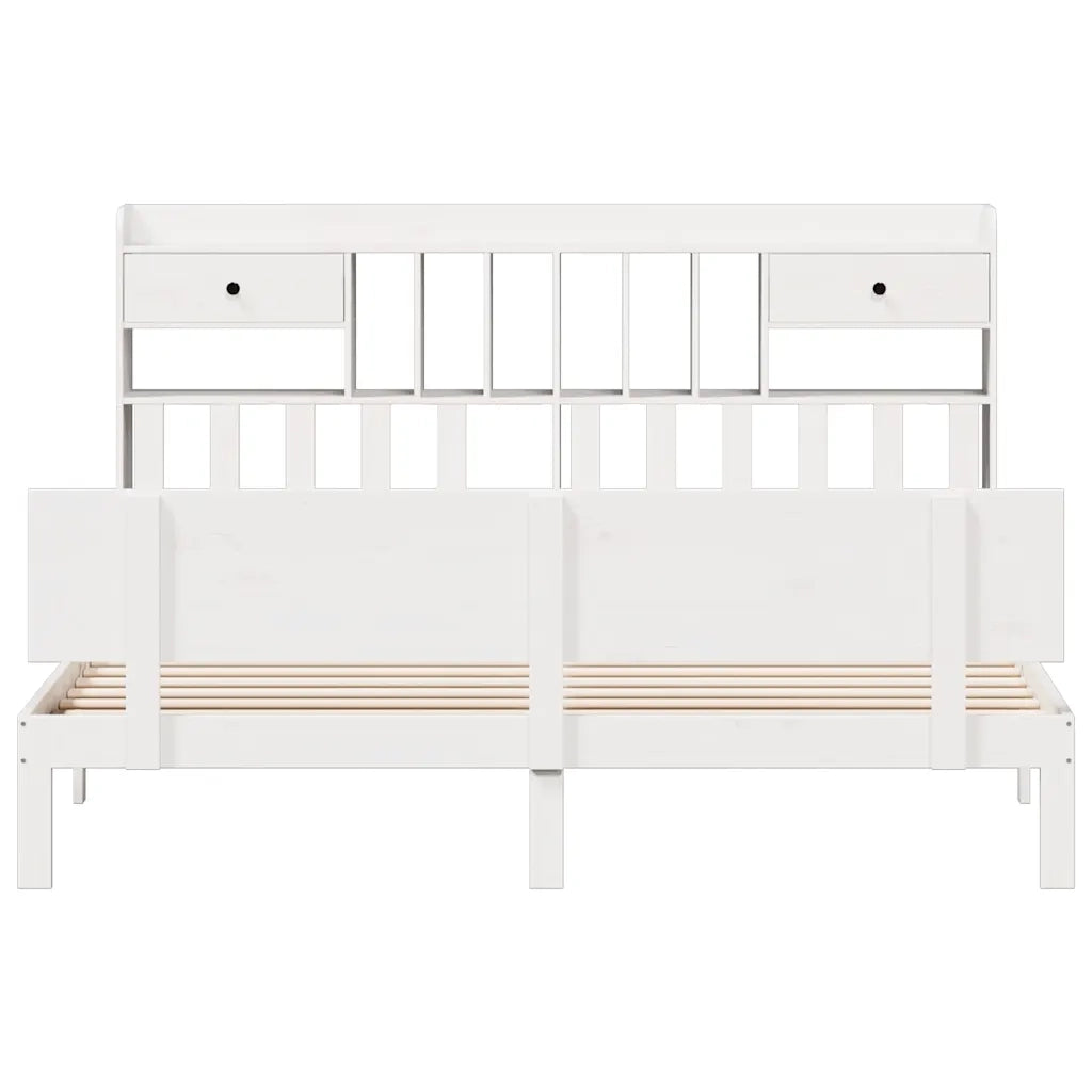 Giroletto con Libreria senza Materasso 180x200 cm in Legno Pino 3322699