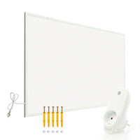 Set Pannello radiante a infrarossi 520W 920x620x15 mm e Termostato, Riscaldamento IR