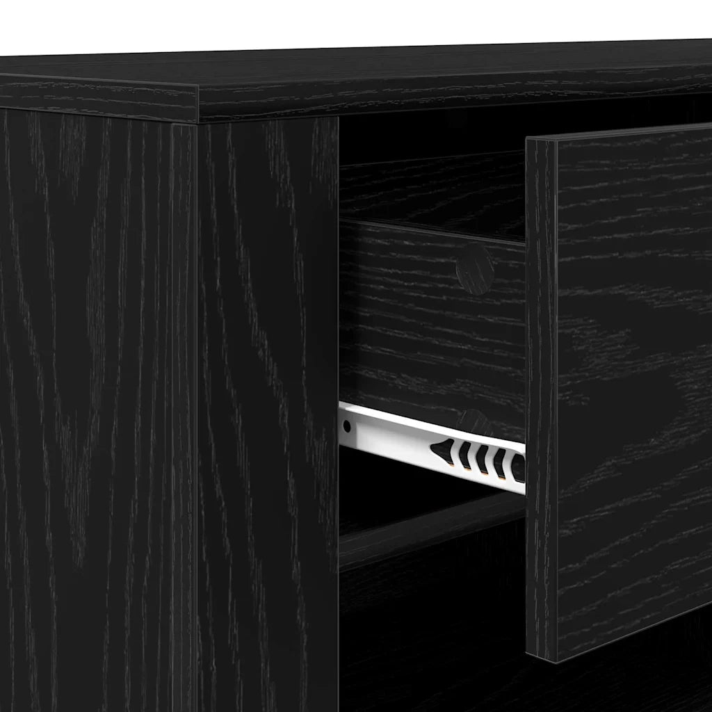 Mobile TV Rovere Nero 100 x 35 x 40 cm Legno multistrato 881014