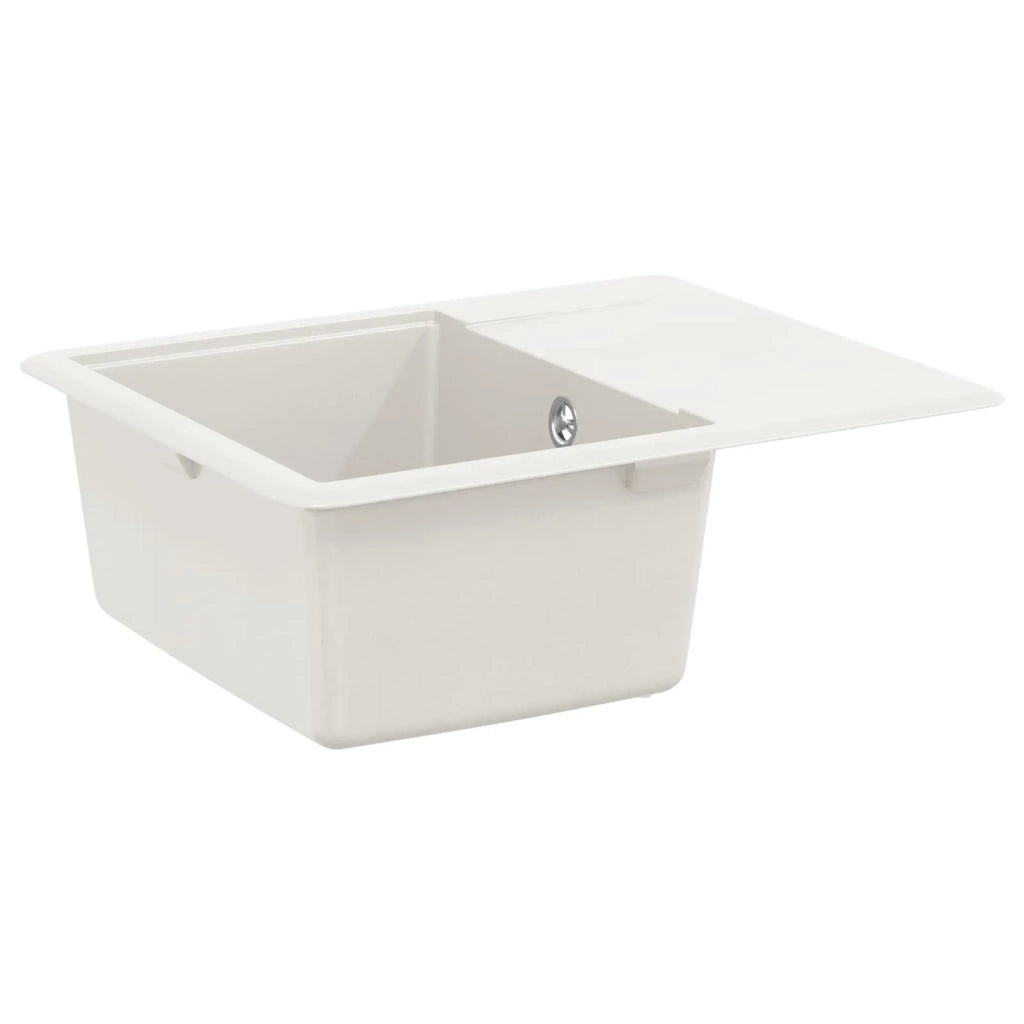 Lavello Bianco 560 x 460 mm 80% Quarzo e 20% Resina CFW1360852