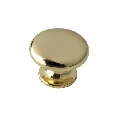 Pomolo in ottone - Ã˜ 25 mm. - oro lucido