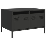 Mobile TV | Armadietto TV | Mobile Porta TV Nero 68x50x43,5 cm in Acciaio Laminato a Freddo