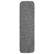 Tappetini Scale Antiscivolo 15 pz 75x20 cm Grigi Rettangolari 340397