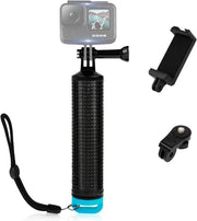 Manico flottante per uso subacqueo - Asta per azione per fotocamera - Accessorio da sub per fotocamera GoPro, SJCAM - Supporto per telefono cellulare - Altoparlante portatile per illuminazione