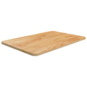 Piano Bagno Marrone Chiaro 60x40x1,5cm Legno Massello Trattato
