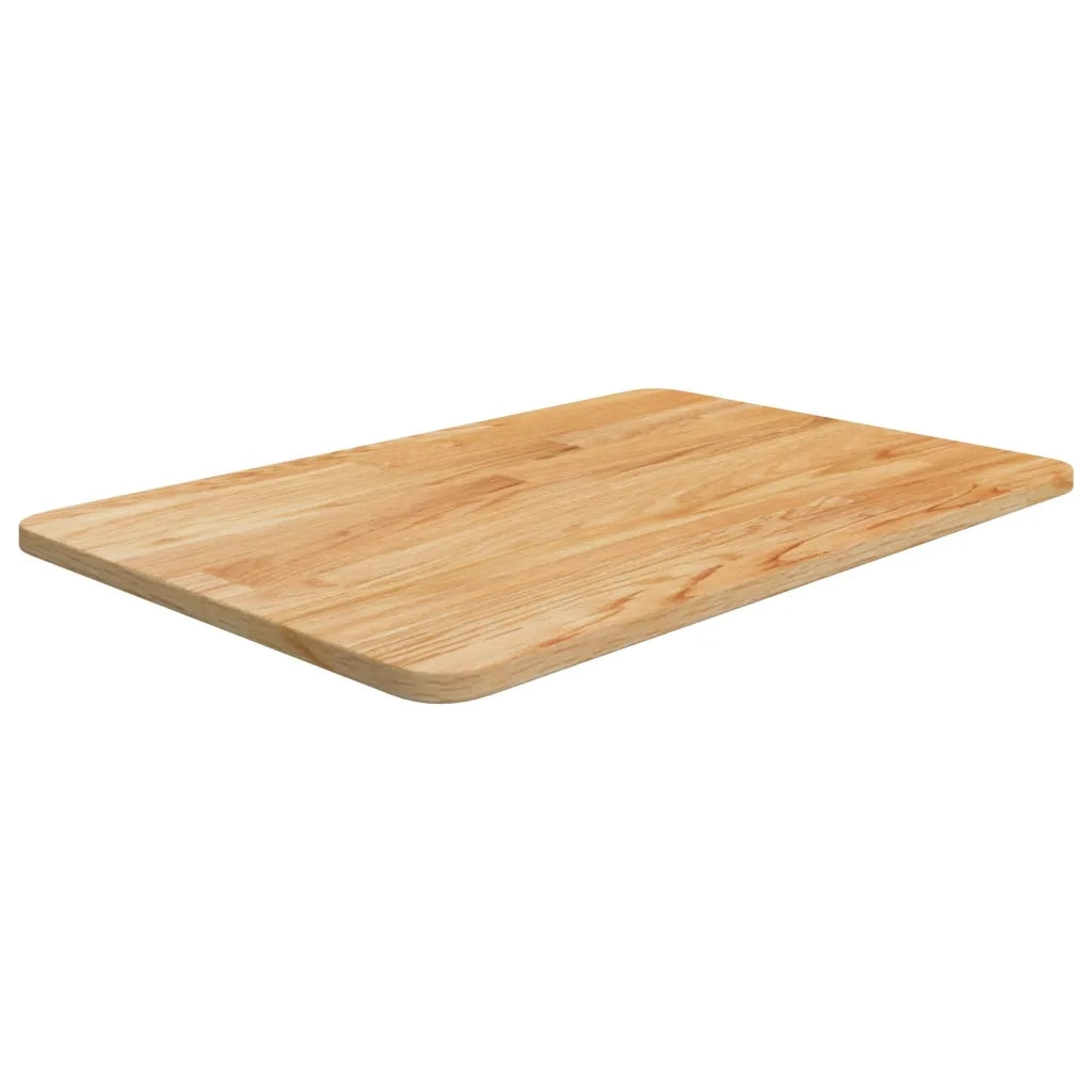 Piano Bagno Marrone Chiaro 60x40x1,5cm Legno Massello Trattato