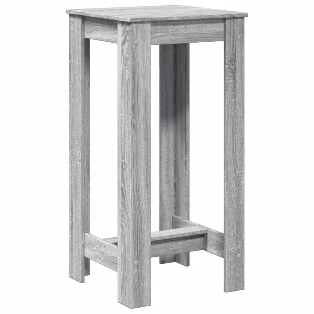 vidaXL Tavolo da Bar Grigio Sonoma 51x50x103,5 cm in Legno Multistrato