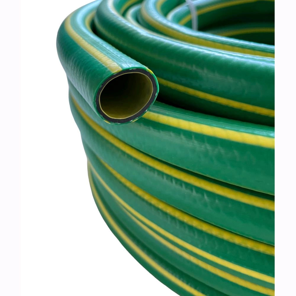 Tubo innaffio per irrigazione 4 strati antialga Verde Flessibile 1/2" da 50 mt