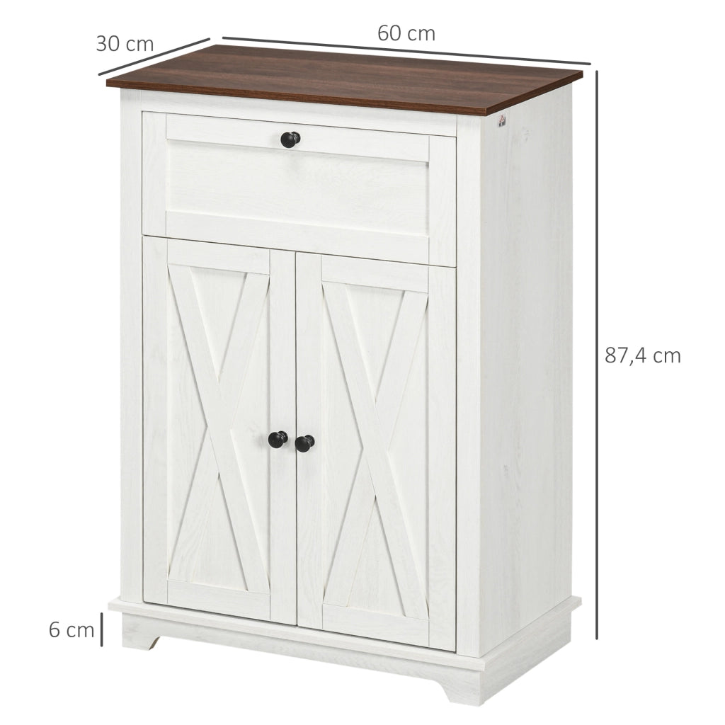 Buffet con 2 ante e cassetto ¨C zephmum ¨C 60x30x87,5 cm