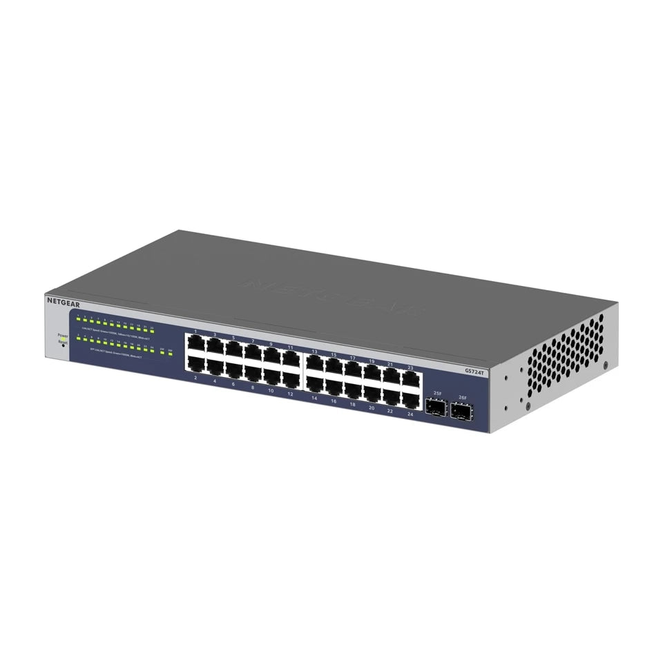 Switch Gigabit gestito NETGEAR GS724Tv6 (GS724T-600EUS) 26 porte