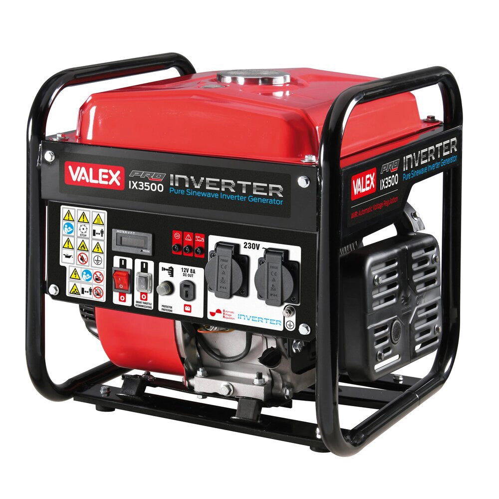 GENERATORE DI CORRENTE SINCRONO MONOFASE INVERTER 4T 7,5HP 223cc IX3500 VALEX