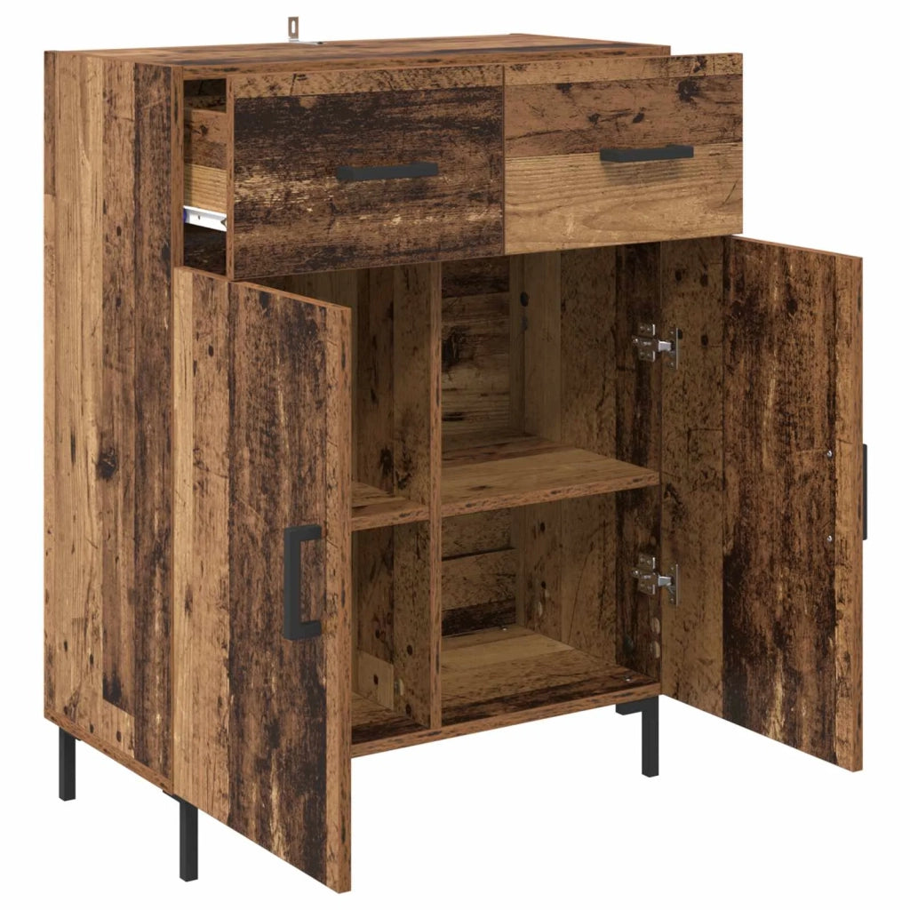 Credenza | Madia | Buffet da pranzo | Armadio da pranzo Legno vecchio 69,5 x 34 x 90 cm Legno multistrato