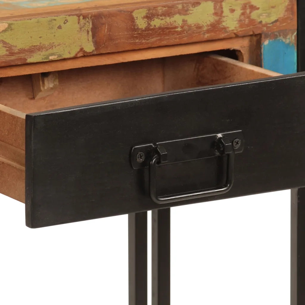 Tavolo Consolle | Tavolo d'Ingresso 110x30x76 cm in Legno Massello Riciclato