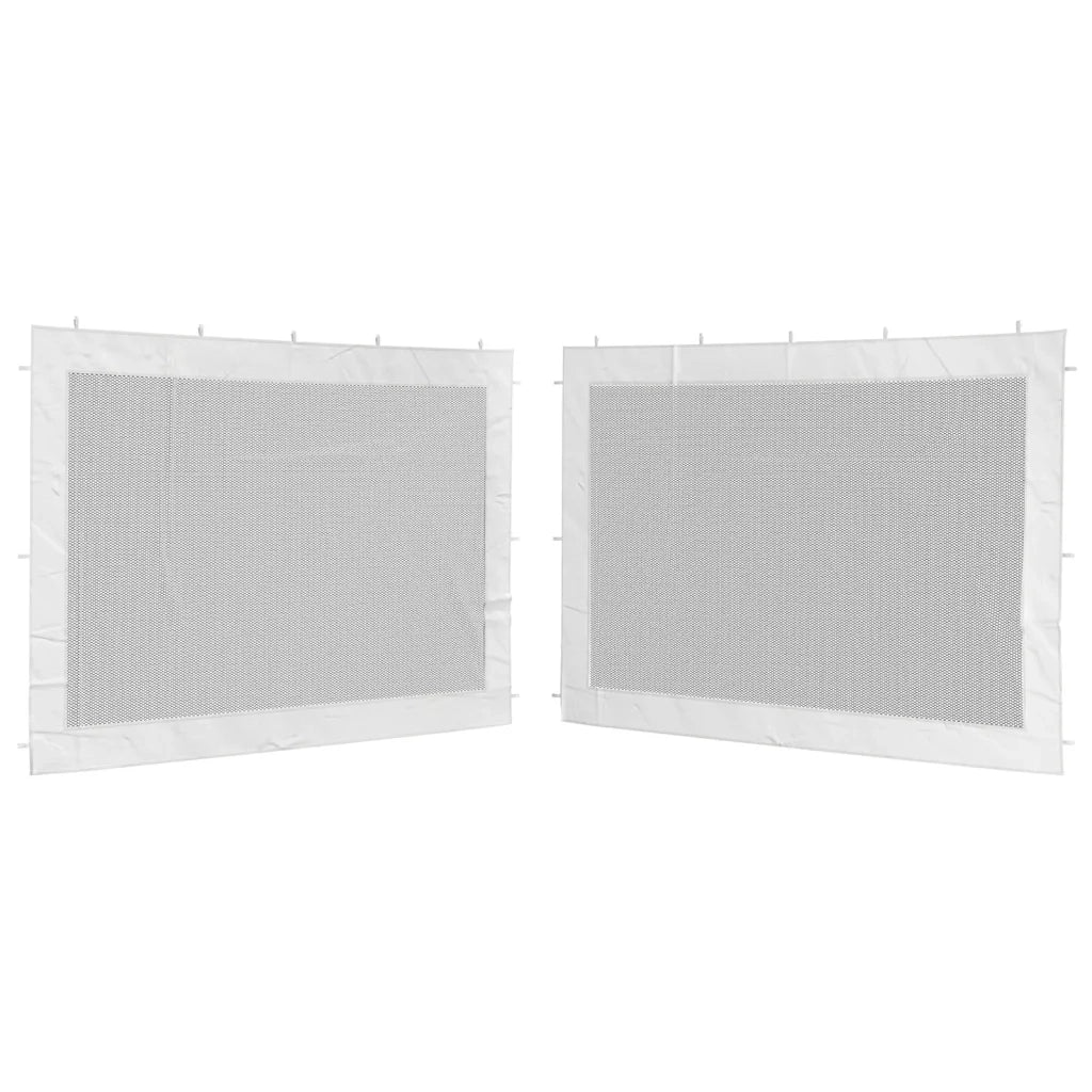 Pareti per Tendostruttura 2 pz Bianco e Nero in Rete CFW6833939