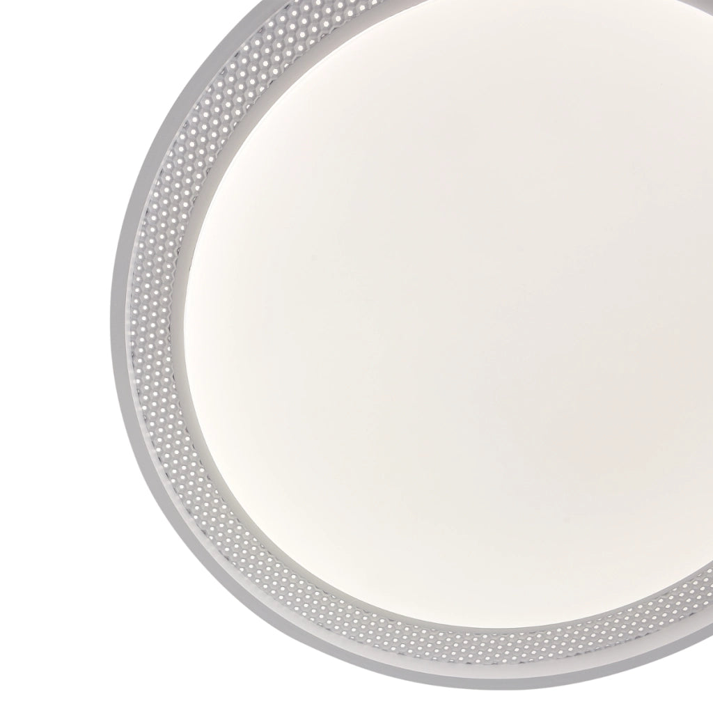 Plafoniera LED moderna bianca Ø40 perforata 25W Ronda