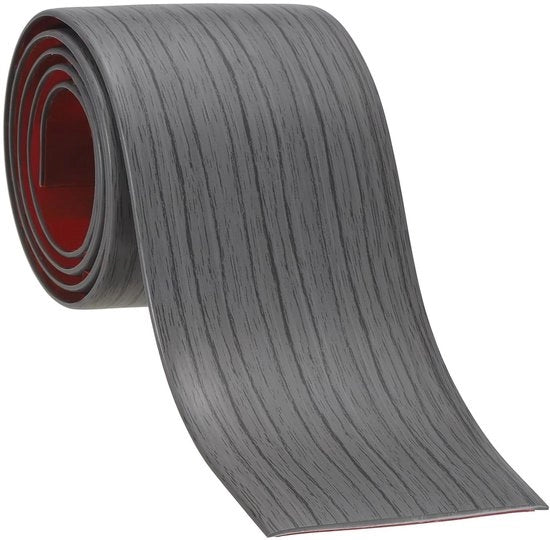 Profilo di transizione autoadesivo per pavimenti 76 mm x 1 m - Finestra in legno scuro - Ideale per laminati e piastrelle