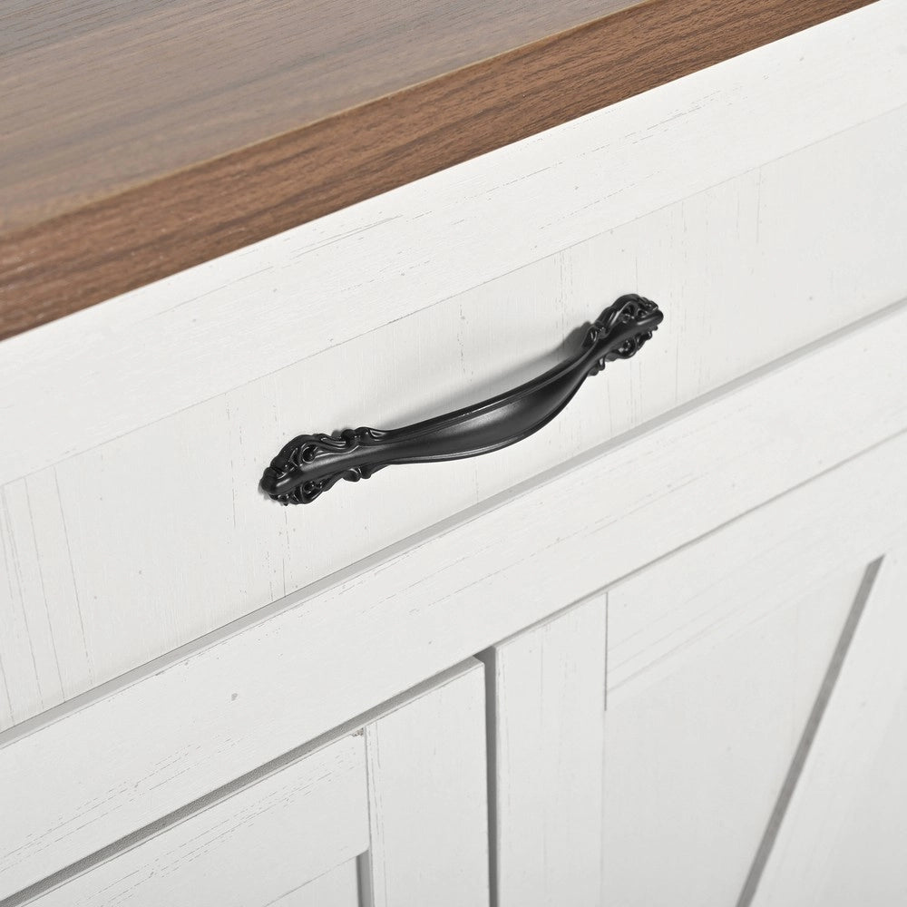 Carrello da Cucina con Piano Estraibile ¨C Xylo ¨C Legno, 4 Ante e 2 Cassetti