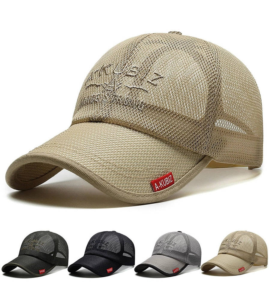 CAPPELLINO OUTDOOR IN RETE INTEGRALE | Cappellino Outdoor Unisex in Rete | Visiera Rinforzata | Massima Ventilazione