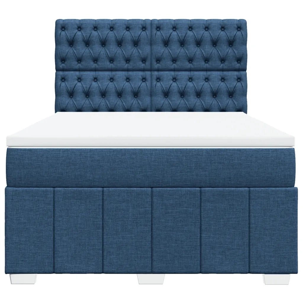 Giroletto a Molle con Materasso Blu 140x200 cm in Tessuto 3291704
