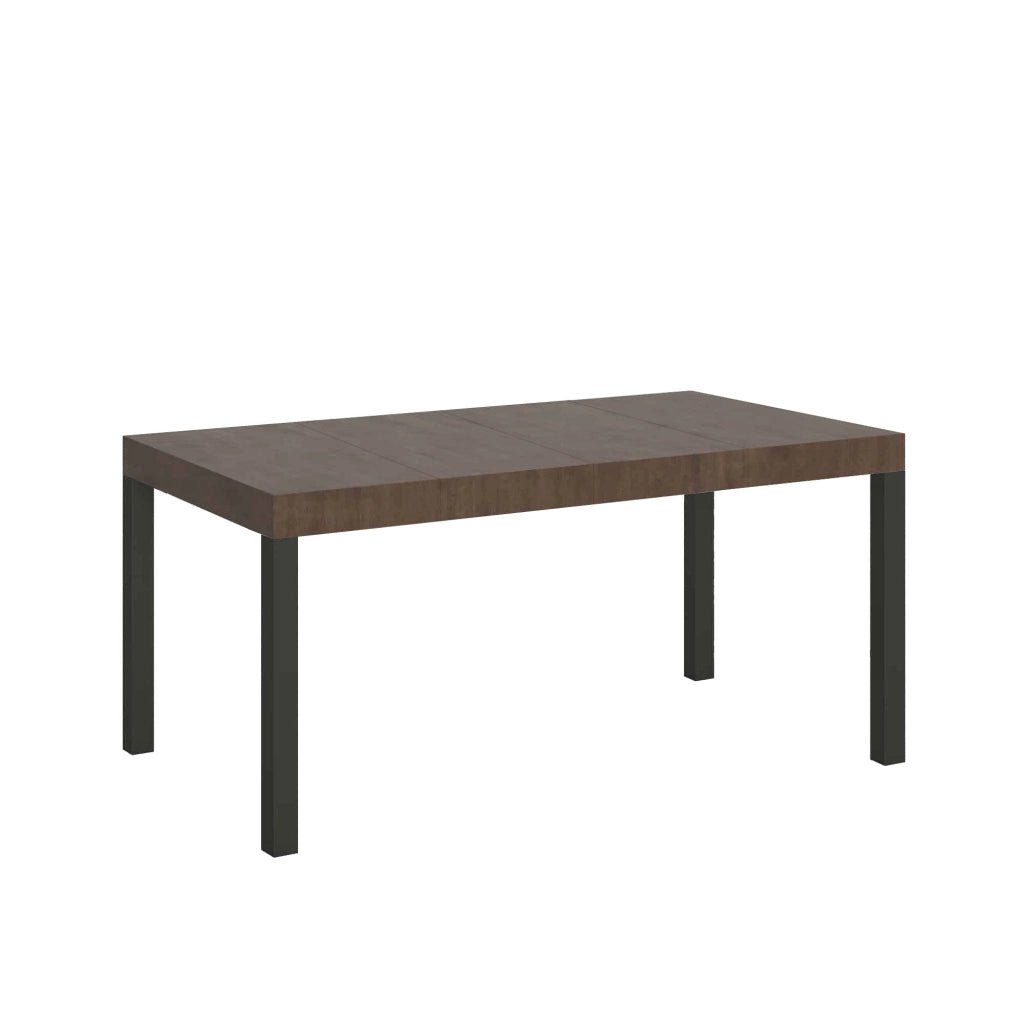 Tavolo Allungabile 130-390x90x77 cm Everyday Premium Noce Gambe Antracite