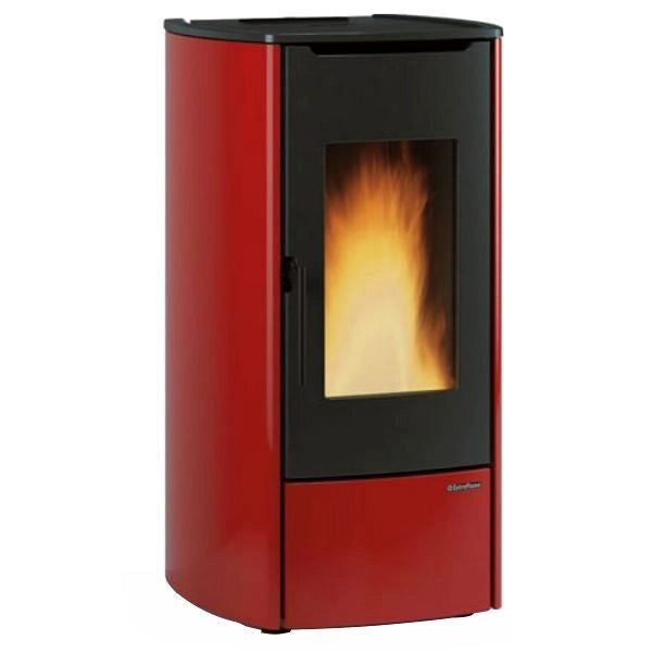La Nordica 1286201 MARINA IDRO H11 Termostufa a pellet 12,1 kW 20 kg Classe A+ 5 stelle DM186 colore Bordeaux