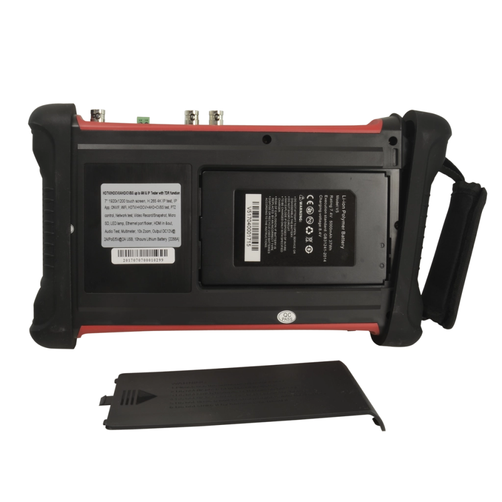 Tester TVCC IPC Multitasking telecamere HDTVI, HDCVI, AHD, CVBS e IP (4K) Schermo LCD 7"<br />WiFi / Multimetro digitale