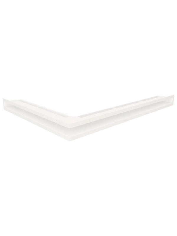 Griglia di ventilazione Angolare per camino 60x800x600 - Loft Angle destra bianca