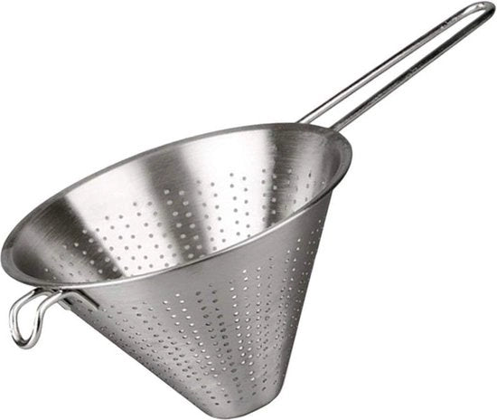 Zecca per cucina in acciaio inossidabile - puntzeef - vergiet - diametro 20 cm - argento