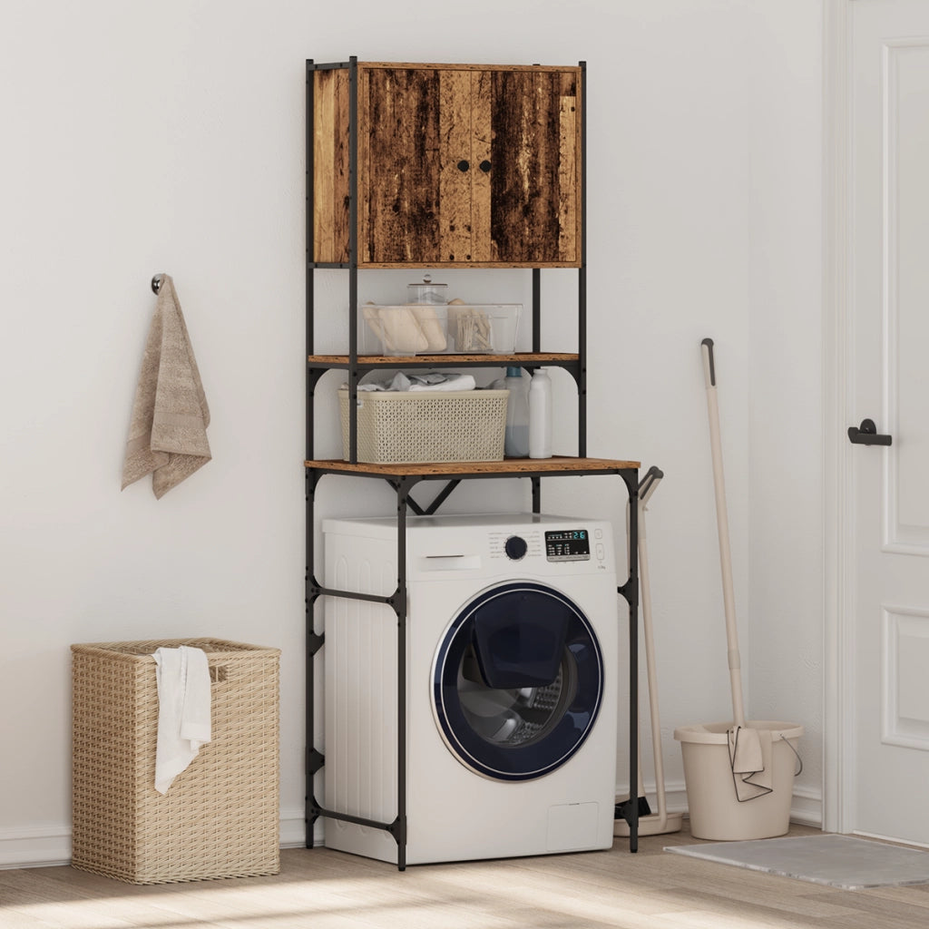 Mobile per Lavatrice Legno Vecchio 68x48.5x194 cm