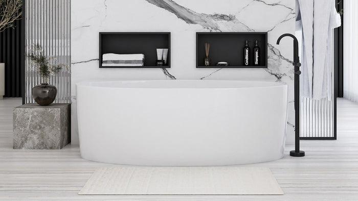 Mensola Bagno 30x45 Black Mat