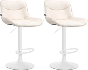 2er Set Barhocker Vonore Kunstleder weiЯ