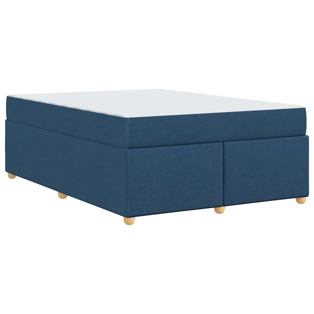 vidaXL Struttura del letto con materasso Blu 160 x 200 cm Tessuto