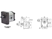 Pompa ad ingranaggi gruppo 2 versione standard albero conico pres. max 250 bar - 81620