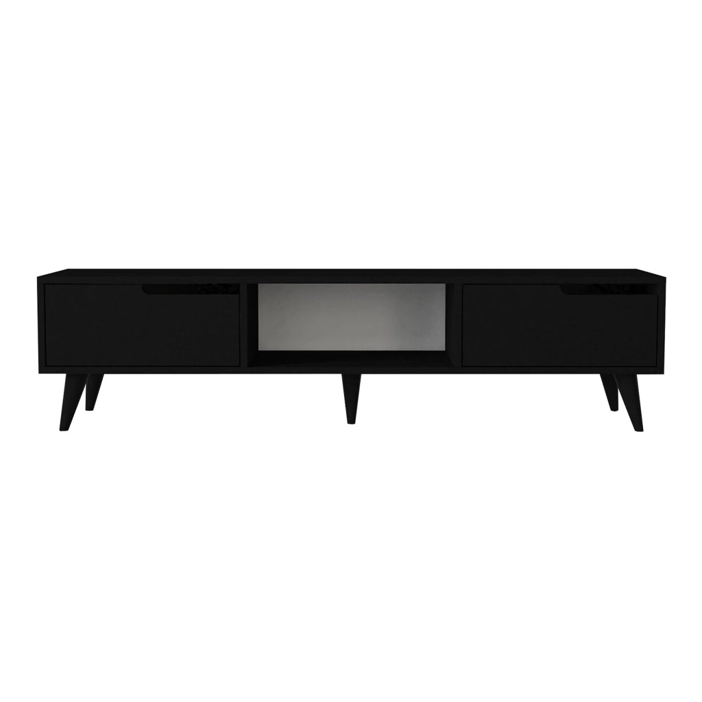 Mobile porta TV mensola porta TV per soggiorno 160 x 35 x 40 cm nero 03_0010072