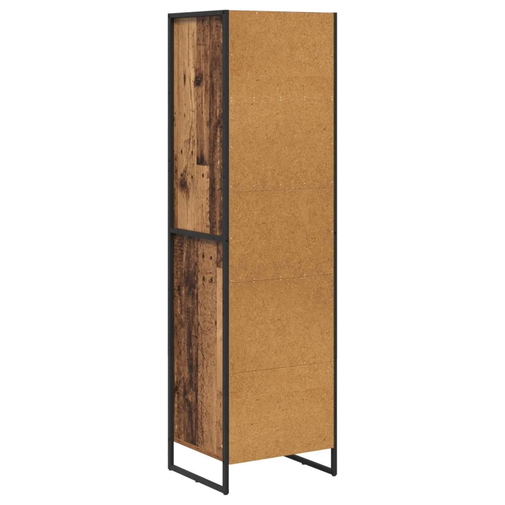 Armadio per Libri con cassetto Legno vecchio 43 x 36 x 150.5 cm 886628