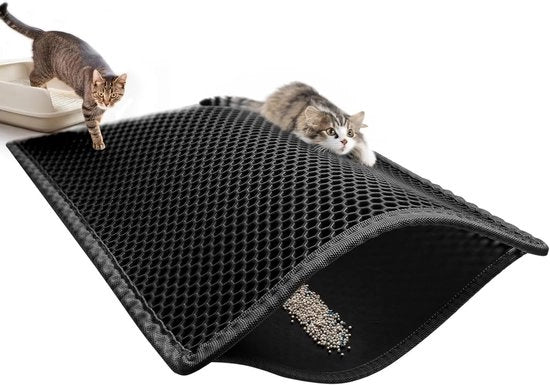 Mat per gatto - 30*30cm - S - Materiale EVA - Disegno a rete di miele a doppia lastra con grandi fori - Mat per gatto - Mat per gatto - Mat per gatto - Mat per gatto e vasca - Mat per gatto per vasca di gatto