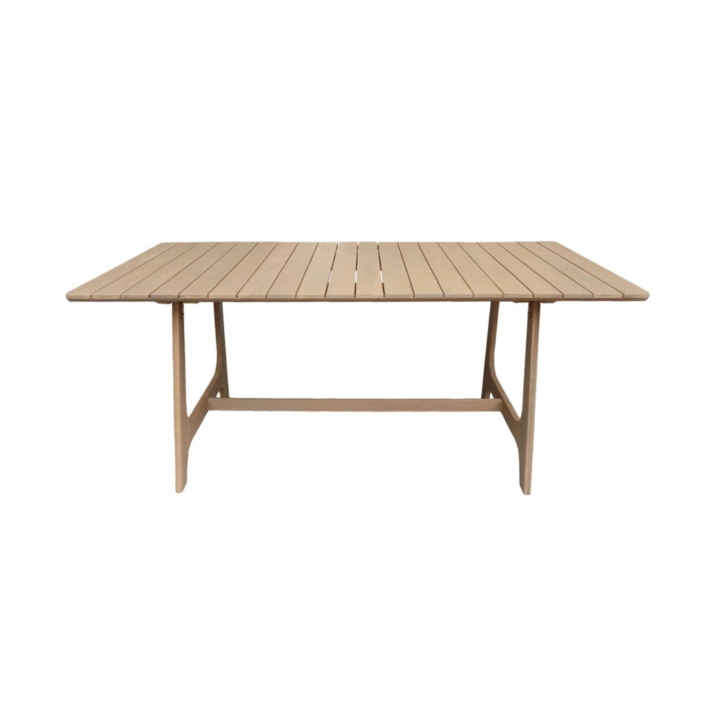 Tavolo da giardino in legno di acacia 8 posti, 180cm, marrone naturale