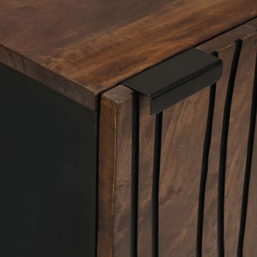 Sideboard Marrone 40 x 33 x 75 cm legno massello di mango 4018032
