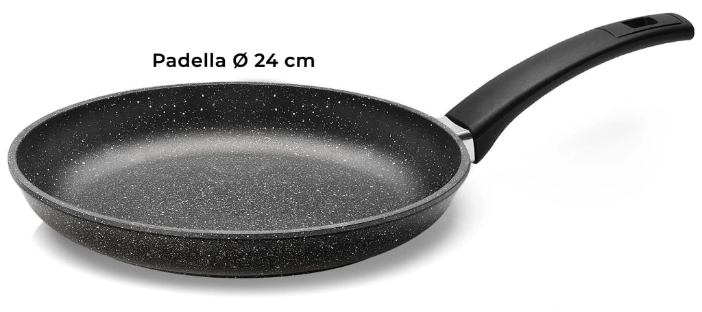 Batteria di Pentole 4 Pezzi in Alluminio Pressofuso Antiaderente Olympia Hard Cook