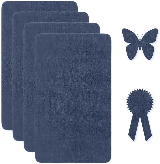 Set di riparazione per mobili - 4 pezzi - Telaio - Set di riparazione per sedie e automobili - Adesivo self-levigante - Materiale: tela - Idoneo per interni ed esterni - Nastro di riparazione