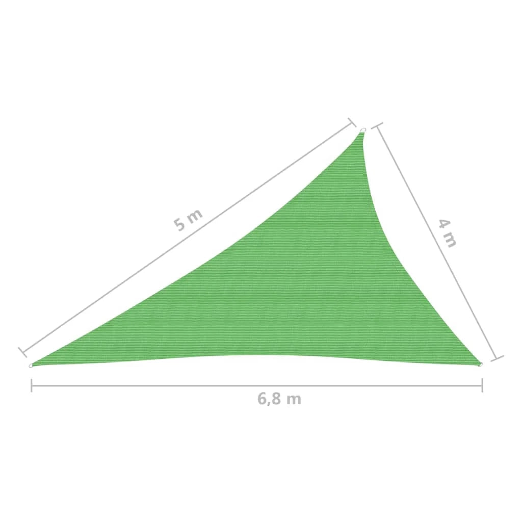 Vela in tessuto per ombrellone 160 g/m² HDPE 4 x 5 x 6,8 m verde chiaro 02_0009393