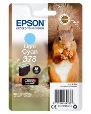 Epson Squirrel Singlepack Light Cyan 378 Claria Photo HD Ink