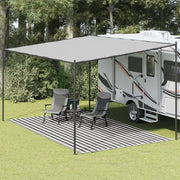 Tappeto da Tenda 300x600 cm Antracite e Bianco 310830