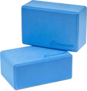 Blocco Yoga in EVA di Alta Densità (Set da 2) 4" x 6" x 9" Blu.