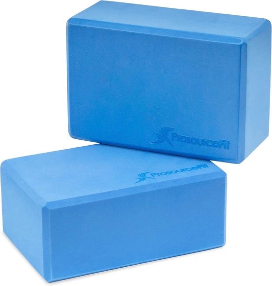 Blocco Yoga in EVA di Alta Densità (Set da 2) 4" x 6" x 9" Blu.