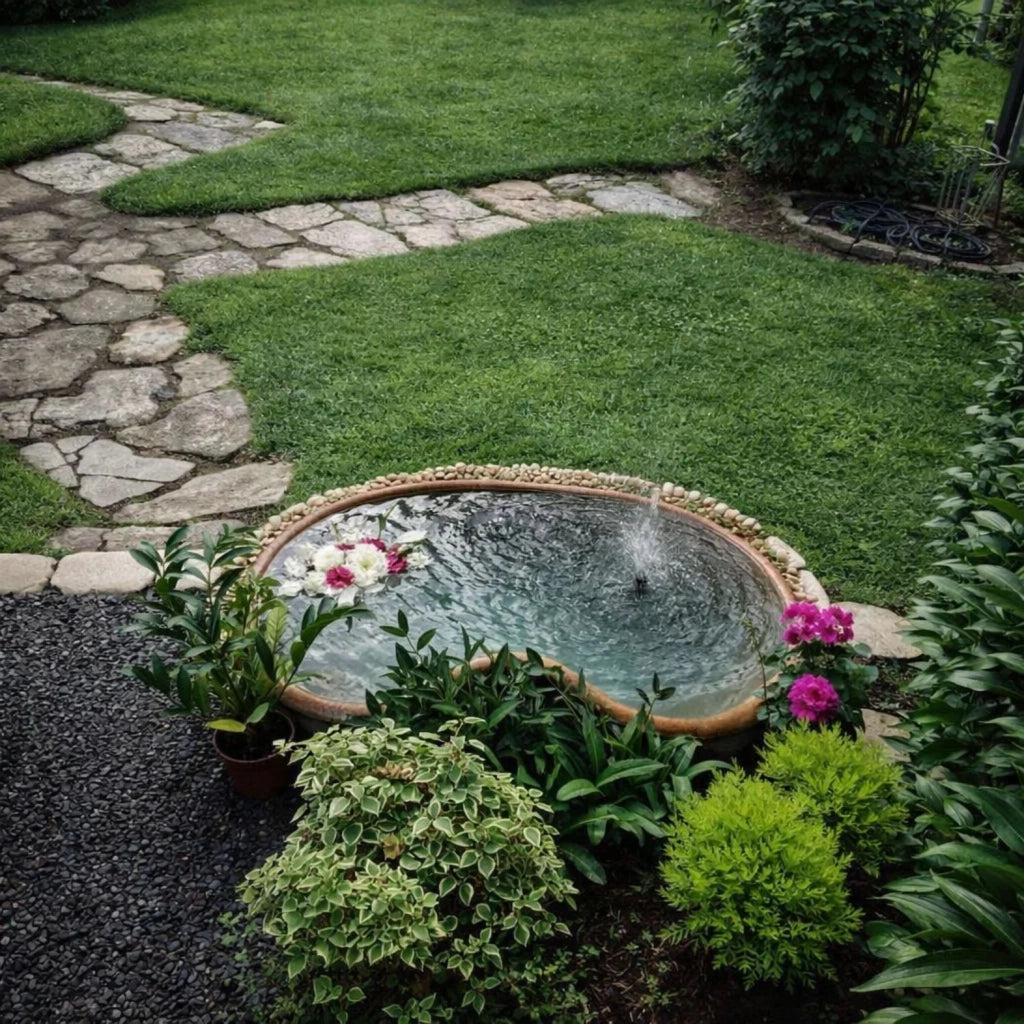 Laghetto da giardino in vetroresina polinesia 140x80x45 litri 200