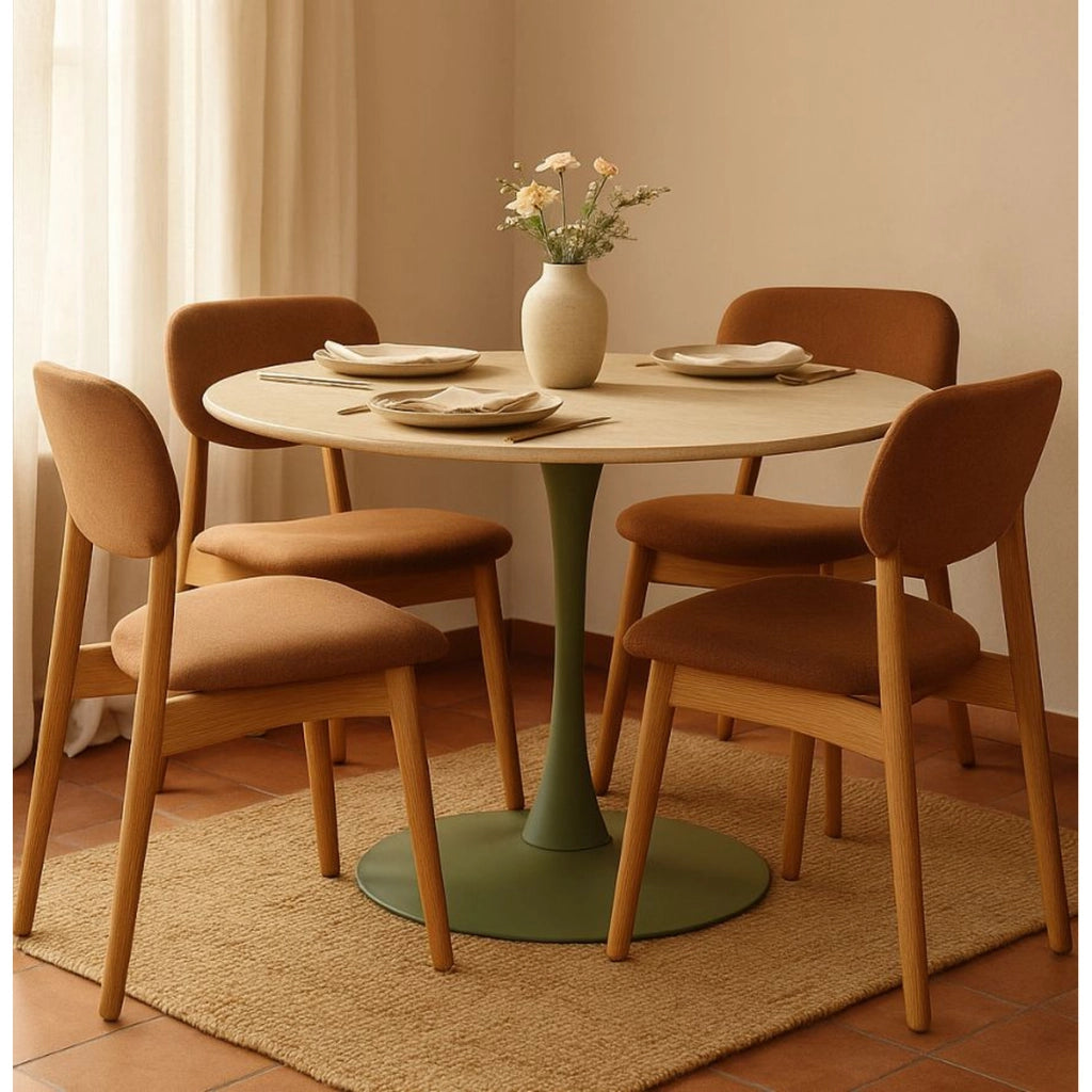 Tavolo VKH892, Verde, MDF, 120x120x76 cm
