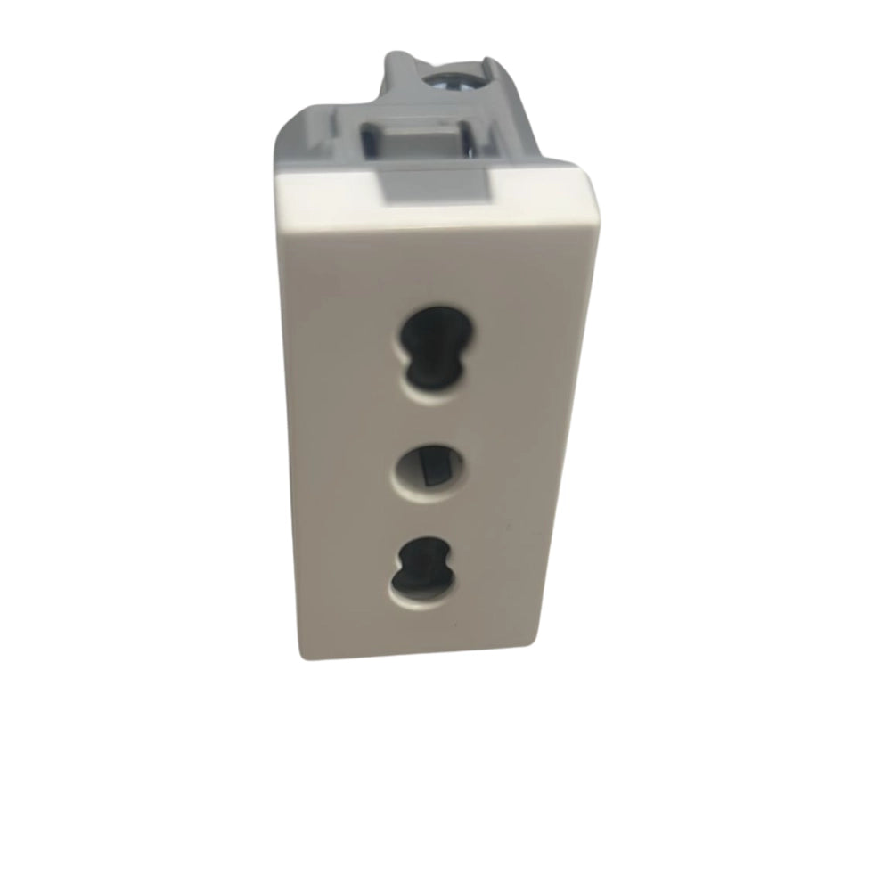 Bticino matixgo presa bipasso 2p+t 16a 250vac con interasse 19 e 26 mm *** colore bianco, confezione 1