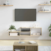 Supporto per TV aparete-Mensole a Muro 120x25x28,5cm Legno multistrato 885677
