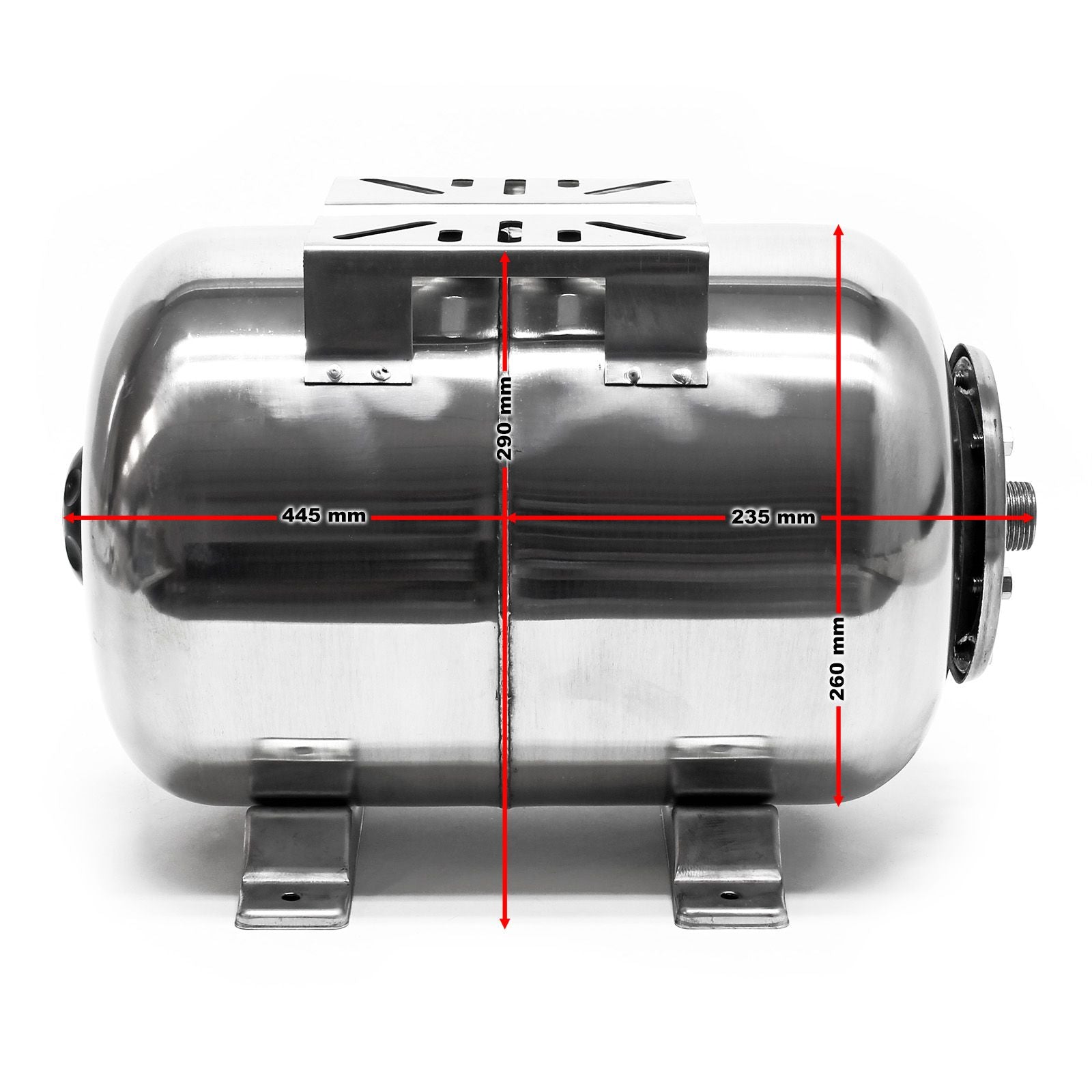 Serbatoio a sacca per palloncino domestico a sovrapressione 24 litri in acciaio inox 3416120